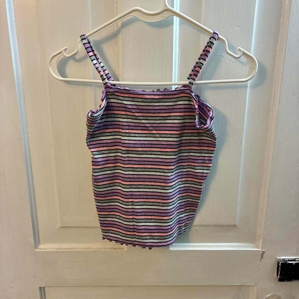 Justice Girls Multi-Colored Striped Tank Top Size 12